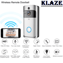 Complete Doorbell with Chime & Batteries WiFi Camera Video Wireless Remote CCTV