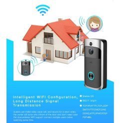 Complete Doorbell with Chime & Batteries WiFi Camera Video Wireless Remote CCTV