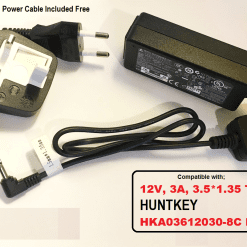12V 3A Compatible Model Charger for HUNTKEY HKA03612030-8C, 3.5*1.35