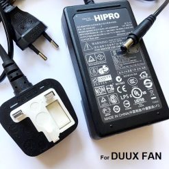 12V 4A Power Adapter for DUUX Fan, Model DXCF11, 2.1 Straight 9mm Tip
