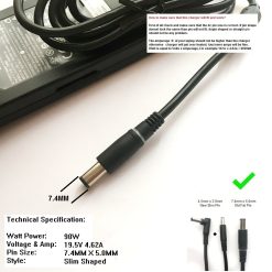 90W Charger for Dell Vostro 3450 3550, Precision 3510    /SS