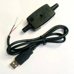 USB to Open end cable, Voltage only (no data), 2.5ft Long