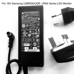 19V Adapter for Samsung U28R550UQR UR55 Series LED Monitor 28”