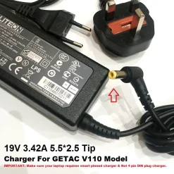 19V 3.42A Power Adapter/ Charger for Getac V110 Model, 5.5*2.5