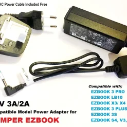 EZBOOK Laptop Charger, 12V 3A for JUMPER EZBOOK X3, EZBOOK X4 EZ Book