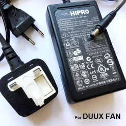 12V 4A Power Adapter for DUUX Fan, Model DXCF11, 2.1 Straight 9mm Tip