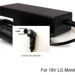 19V 6A Power Adapter for 34inch LG 34UC97 Monitor, 2015, 6.5Tip