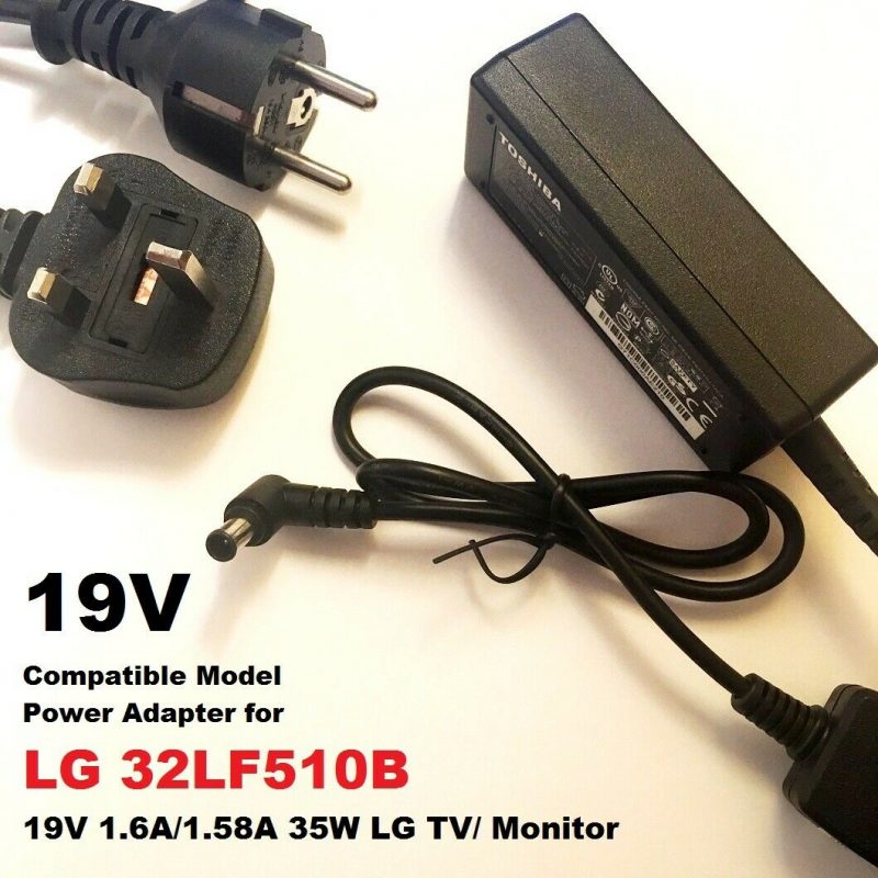19V Compatible Model Power Supply Adapter for LG 32LF510B, 32LF510BZB