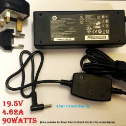 90W Power Supply for HP Notebook,19.5v 4.62a, 4.5*3.0mm Blue Tip, 709986-004, PPP012A-S, 710413-001, ADB019-021G2