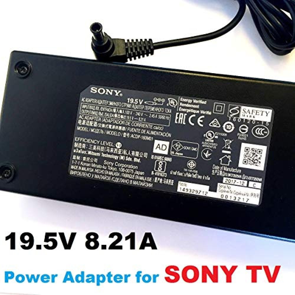 19.5V 8.21A Power Adapter for SONY TV, Compatible with ACDP160D01
