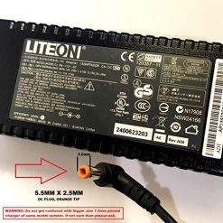 19V, 7.1A, 135W, PA-1131-07 Compatible with LITEON, 5.5MM X 2.5MM TIP, (MAKE SURE PIN SIZE IN CORRECT, SAME MODEL CAN HAVE DIFFERENT SIZE PIN), LOT REF 21