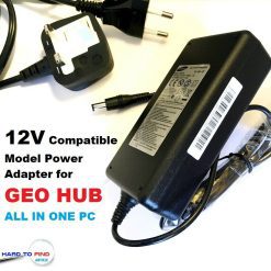 12V Power Supply Adapter/ Charger for GEO HUB, GEOHUB ALL IN ONE PC Geo Hub