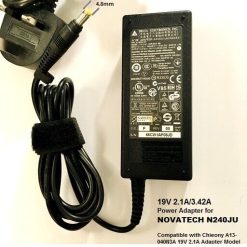 Branded High Quality 19v 2.1a/3.42a power adapter for Novatech laptop N240JU