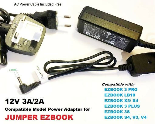 EZBOOK-Charger-12V-3A-for-JUMPER-EZBOOK-3-Plus-EZBOOK-3S-192891088245 EZBOOK Charger, 12V 3A for JUMPER EZBOOK 3 Plus, EZBOOK 3S