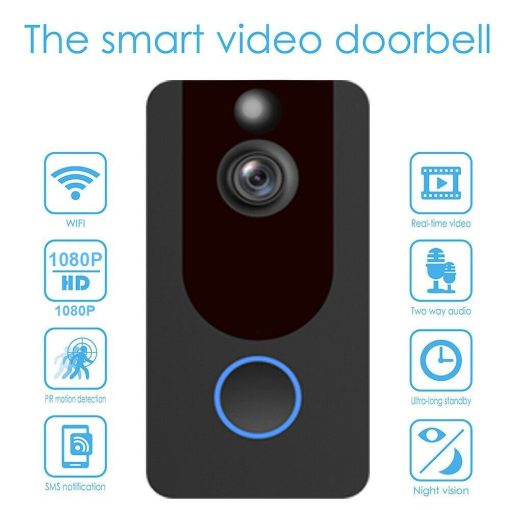 Weather-Proof-Smart-Wireless-All-in-One-Video-Door-Bell-Batteries-Chime-WiFi-193086592587 Weather Proof Smart Wireless All in One Video Door Bell, Batteries & Chime WiFi