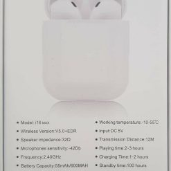 i16 Max V5.0 Bluetooth Earbud Android & iOS Compatible, True Wireless Sterio