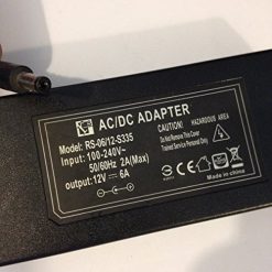 AC/DC ADAPTER, 12V, 6A, RS-06/12-S335, 5.5MM X 2.1MM TIP, LOT REF 08