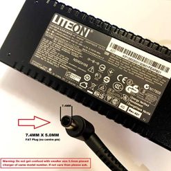 LITEON, 19V, 7.1A, 135W, PA-1131-07, 7.4MM X 5.0MM SIZE PLUG WITHOUT CENTRE PIN, LOT REF 21