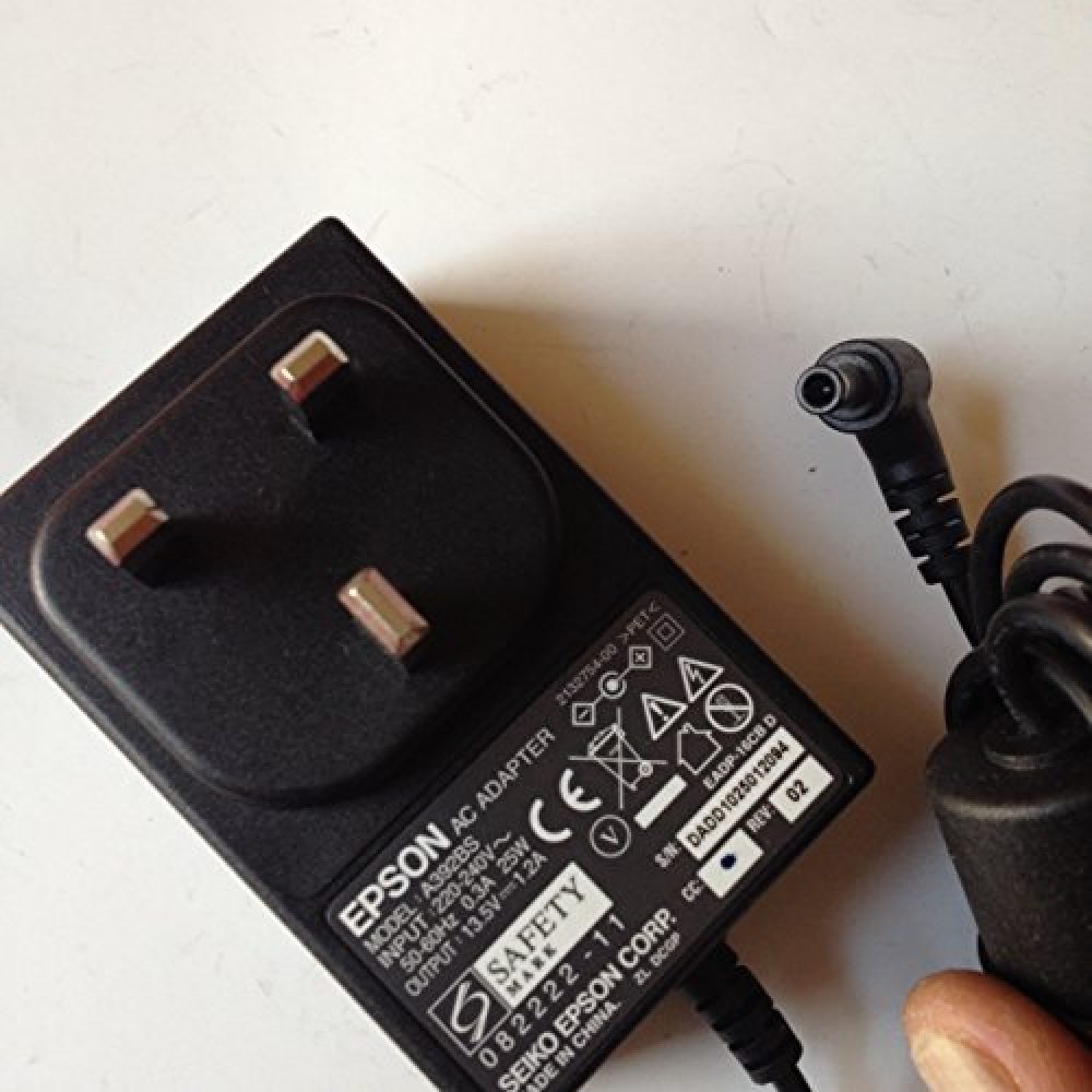 Power Supply Adapter for EPSON Printer, 13.5V, 1.2A, A392BS, 5.5mm x 3.0mm Tip, For EPSON