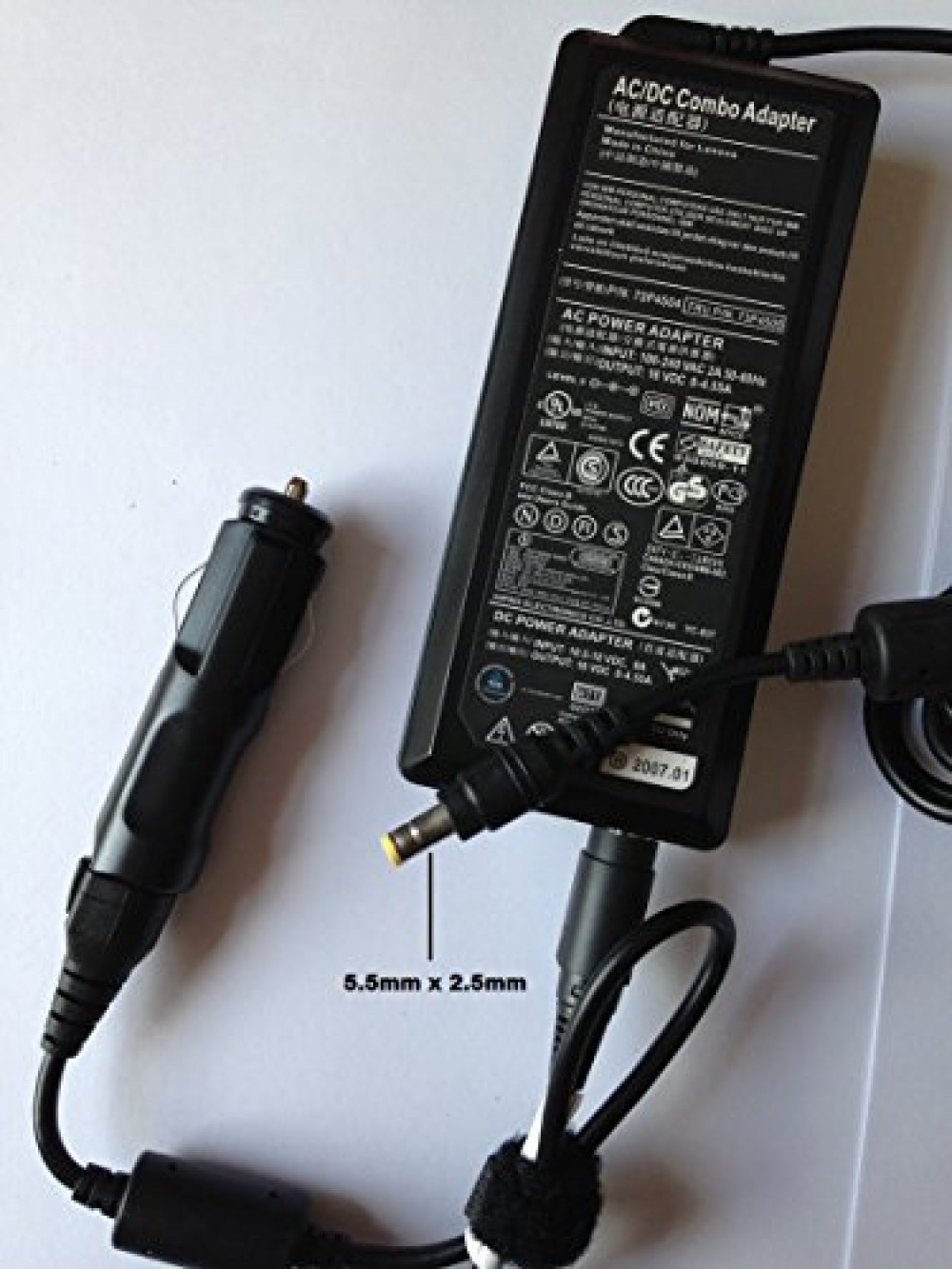 Power Supply for Panasonic Toughbook & Lenovo with Cigarette Lighter