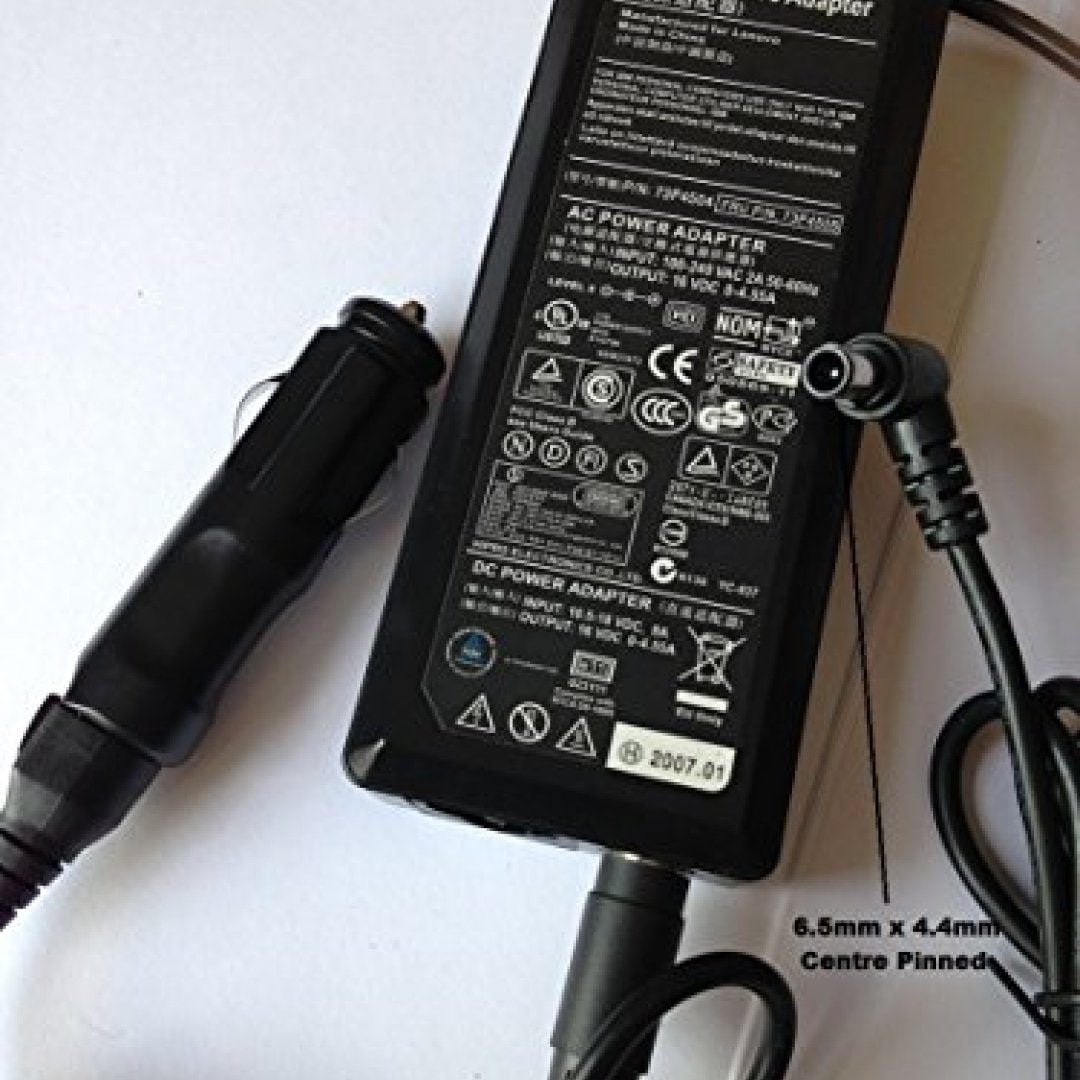 Power Supply for Panasonic Toughbook & Lenovo with Cigarette Lighter